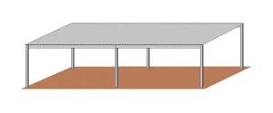 16'D x 32'L Free Standing Cover