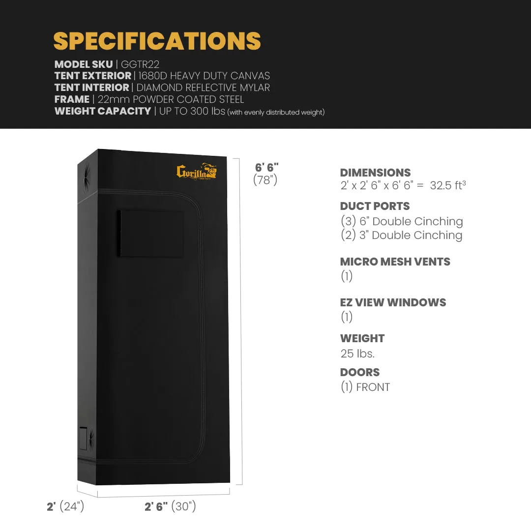 2x2.5 All New Grow Tent Kit - SuperPonics 8