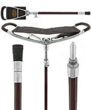 Adjustable Hammock Seat Cane -  - Genuine Leather