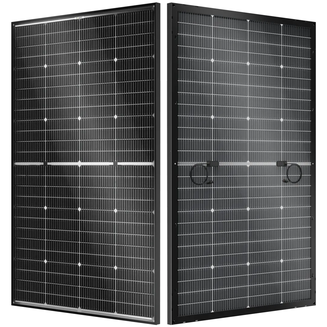BougeRV 16BB 24V N-Type 200 Watt Bifacial Solar Panel 40A MPPT Solar Controller Kit