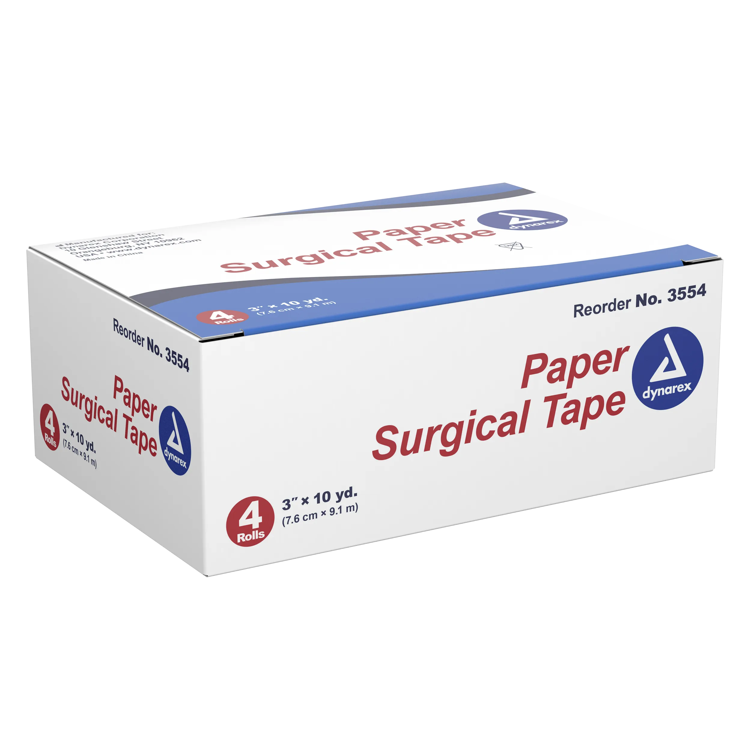 Dynarex - Paper Surgical Tape 3" x 10 yds