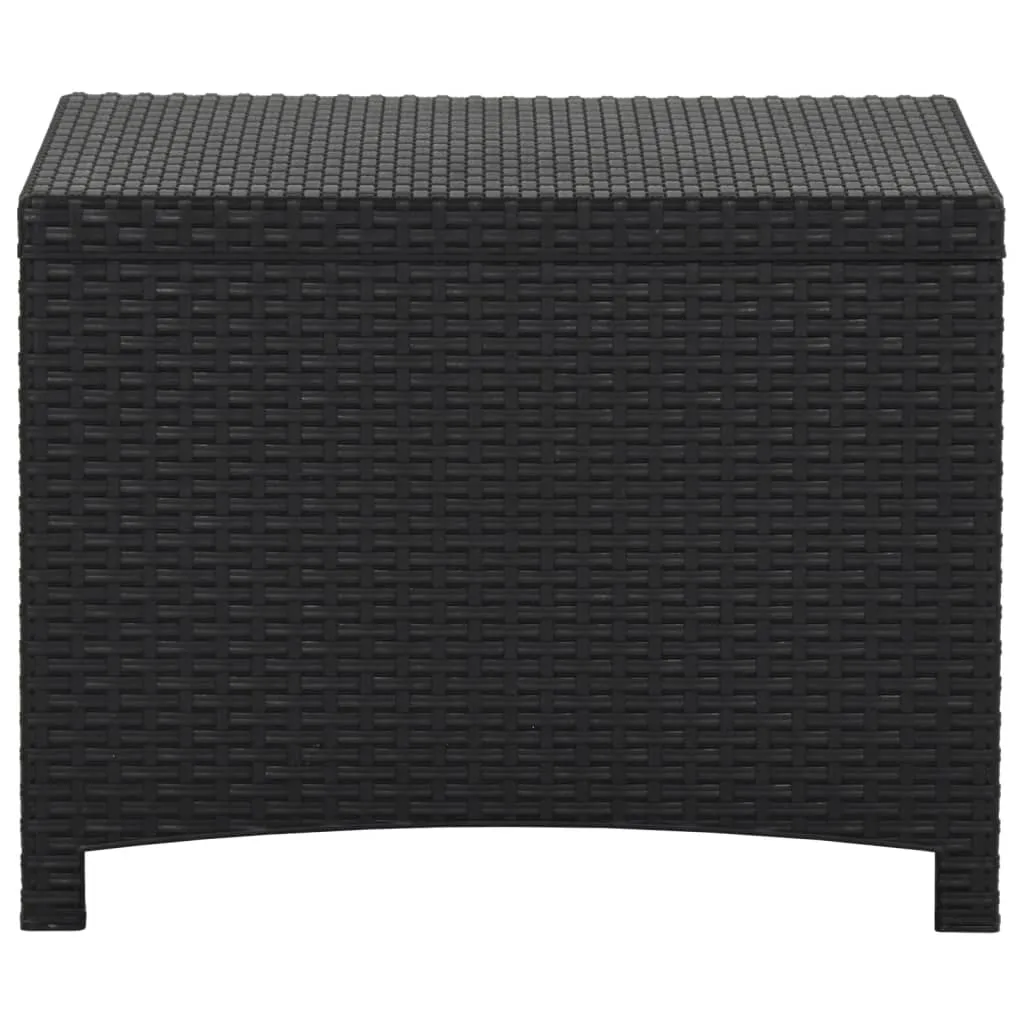 Garden Storage Box 60x54x41 cm PP Rattan Graphite