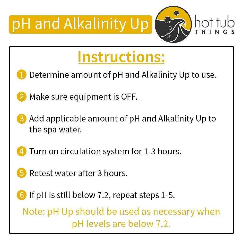 Hot Tub Things pH and Alkalinity Up 2 Pounds - Protects Your Spa From Corrosion