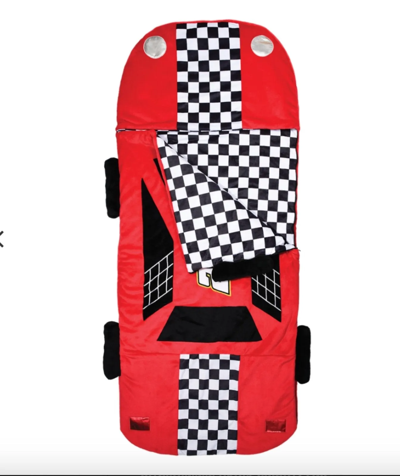 IScream Boys Red Race Car Sleeping Bag