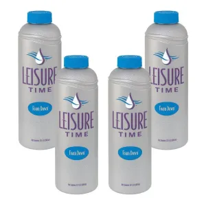 Leisure Time HQ-04 Foam Down for Spas and Hot Tubs (4 Pack), 1 quart