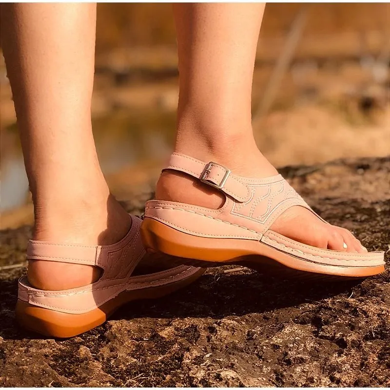 OCW Women Sandals Summer Casual Soft Flat Sole Open Toe Design
