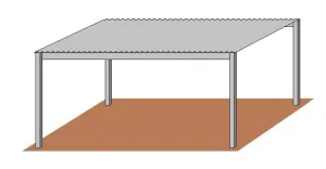 SALE!!  12'D x 16'L Free-Standing Shelter