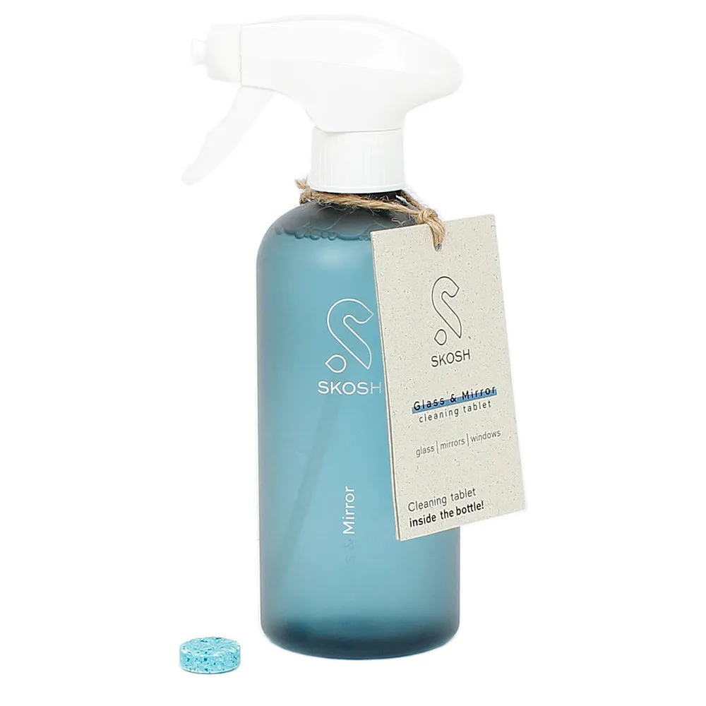 Skosh Spray Bottle   Glass Cleaning Tablet