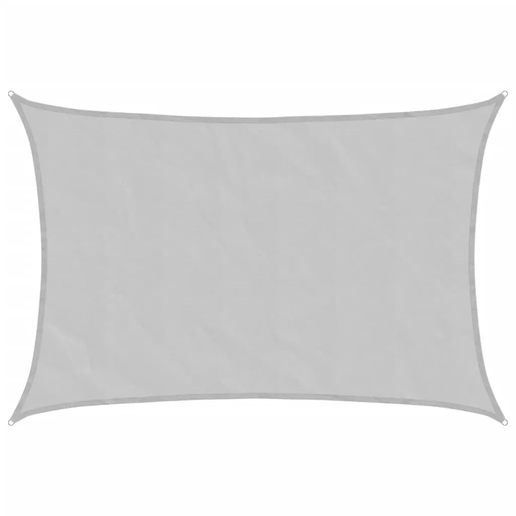 Sun Shade Sail Light Grey 3.5x2.5 m 100% Polyester Oxford