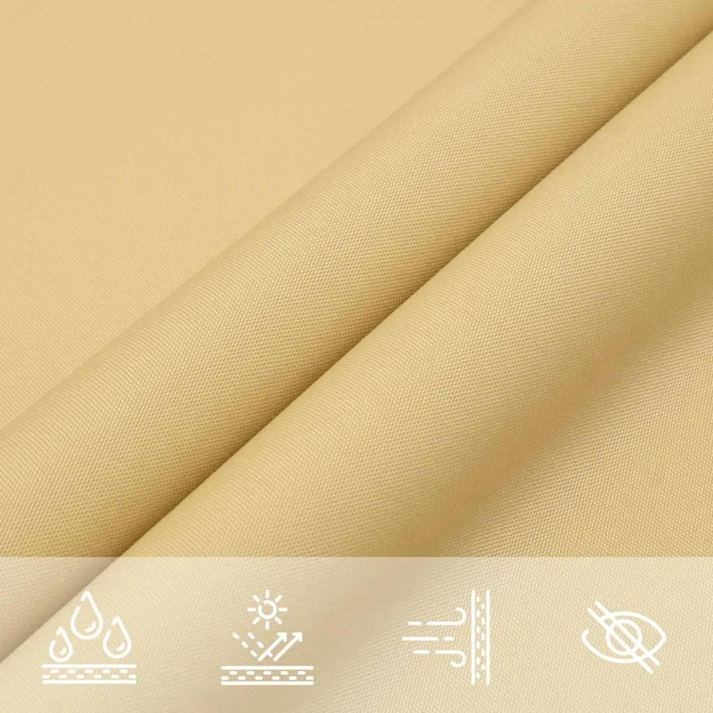 Sun Shade Sail Sand 6x6x6 m 100% Polyester Oxford