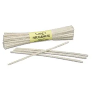 TOBACCO PIPE CLEANER, WHITE, WIRE-COTTON, 6" X 1", 24-BOX (5 boxes per pack)
