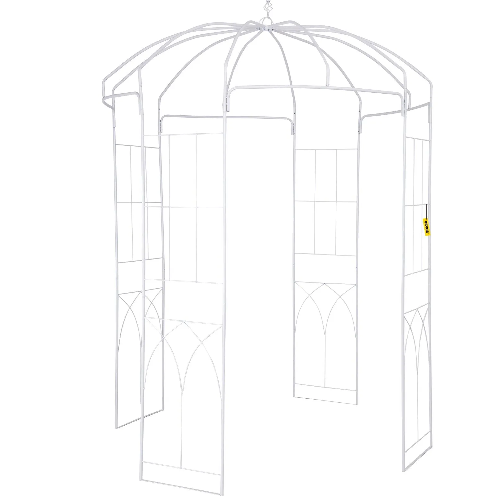 Vevor Birdcage Shape Garden Arbor 9' x 6.6' Arch for Climbing Vines New