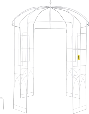 Vevor Birdcage Shape Garden Arbor 9' x 6.6' Arch for Climbing Vines New