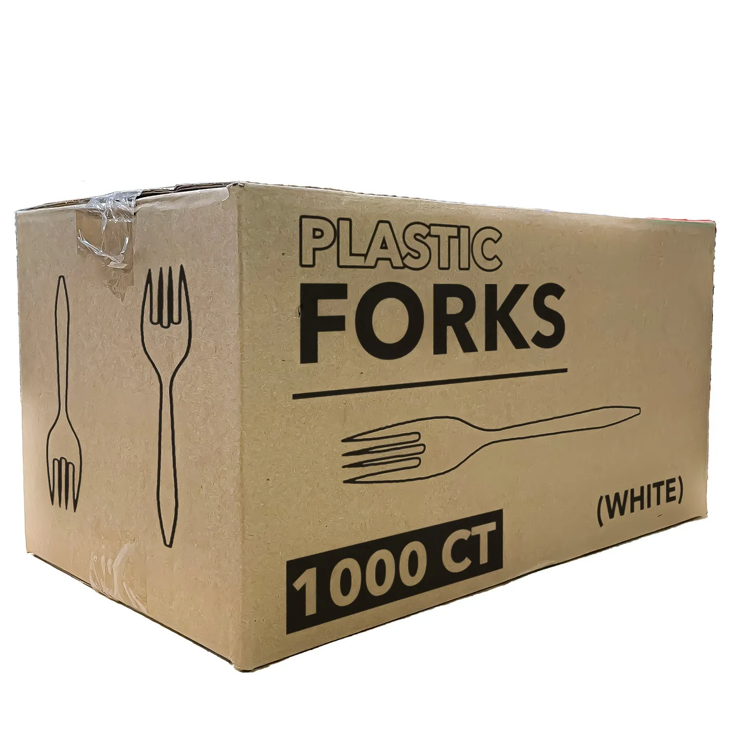*WHOLESALE* Disposable - Medium Weight - White - Forks | 1000 ct.